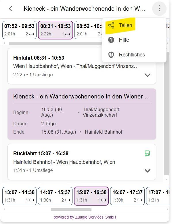 Diana GreenConnect Teilen Feature