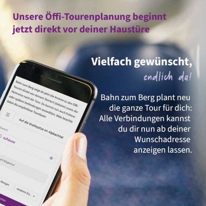 Grafik Diana Green Connect. Bahn zum Berg 