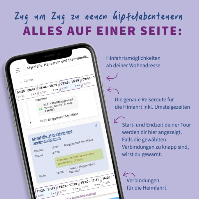 Grafik Diana Green Connect. Bahn zum Berg 