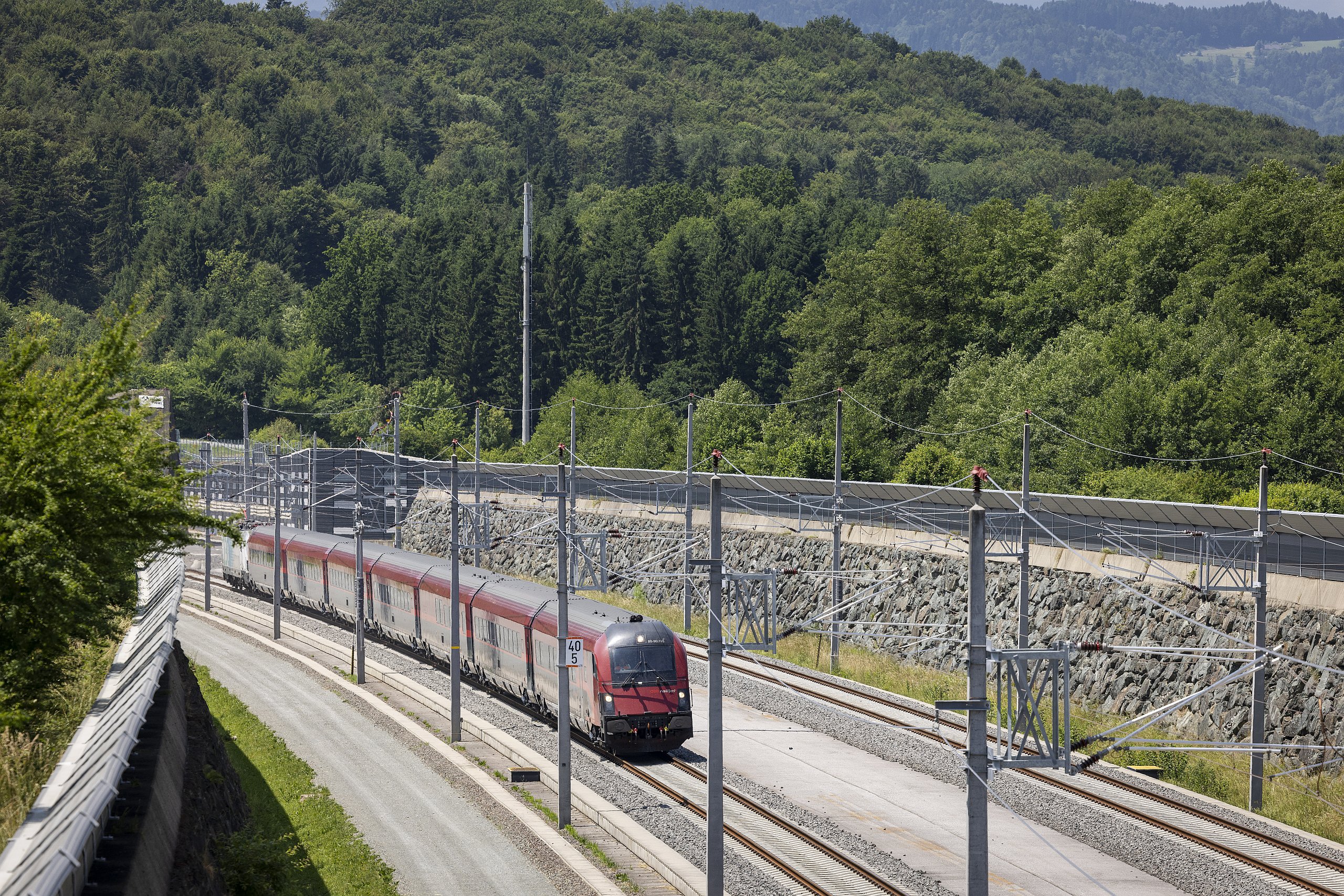 Koralmbahn Trasse Foto OEBB